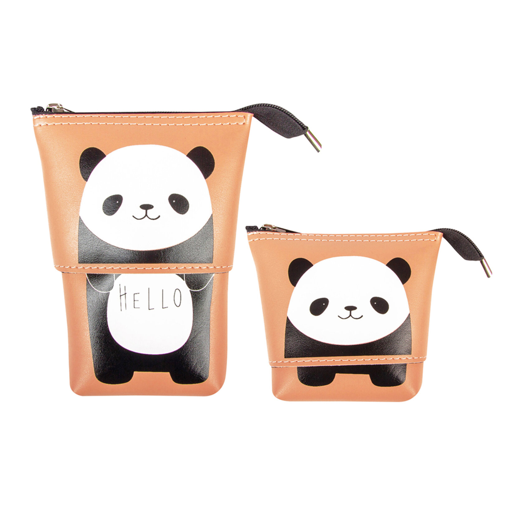 Fly Küçülüp Büyüyebilen Desenli Deri Kalemlik - Görsel 3