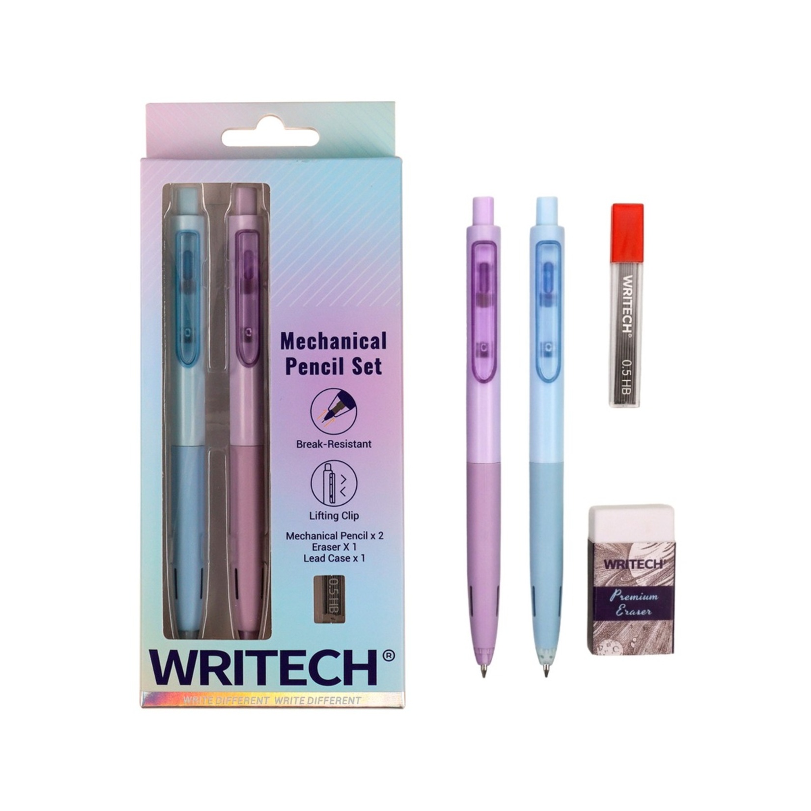 Writech W-5154 Hediye Set 0.5 Mm Mavi Mor Versatil - Görsel 1