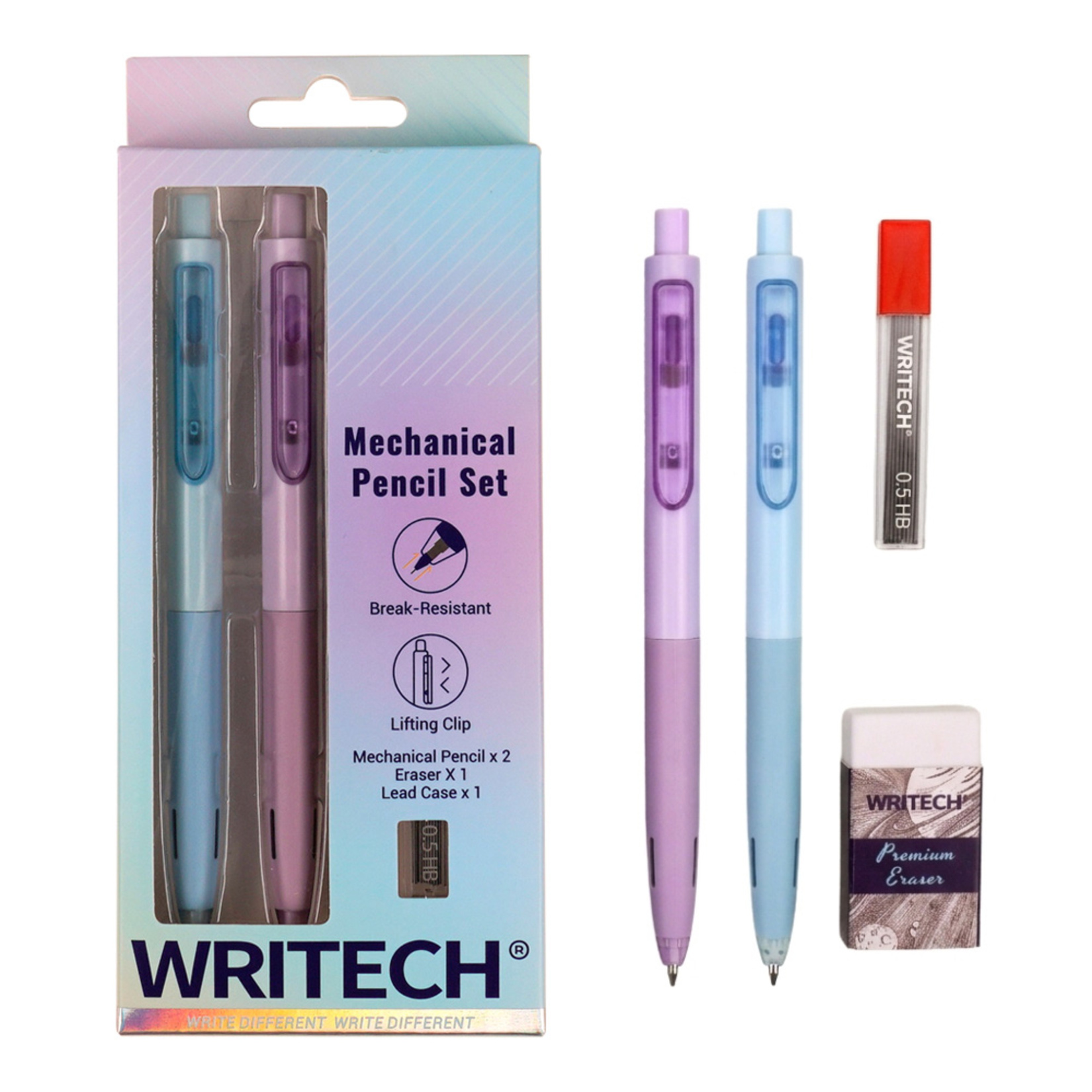 Writech W-5154 Hediye Set 0.5 Mm Mavi Mor Versatil - Görsel 3