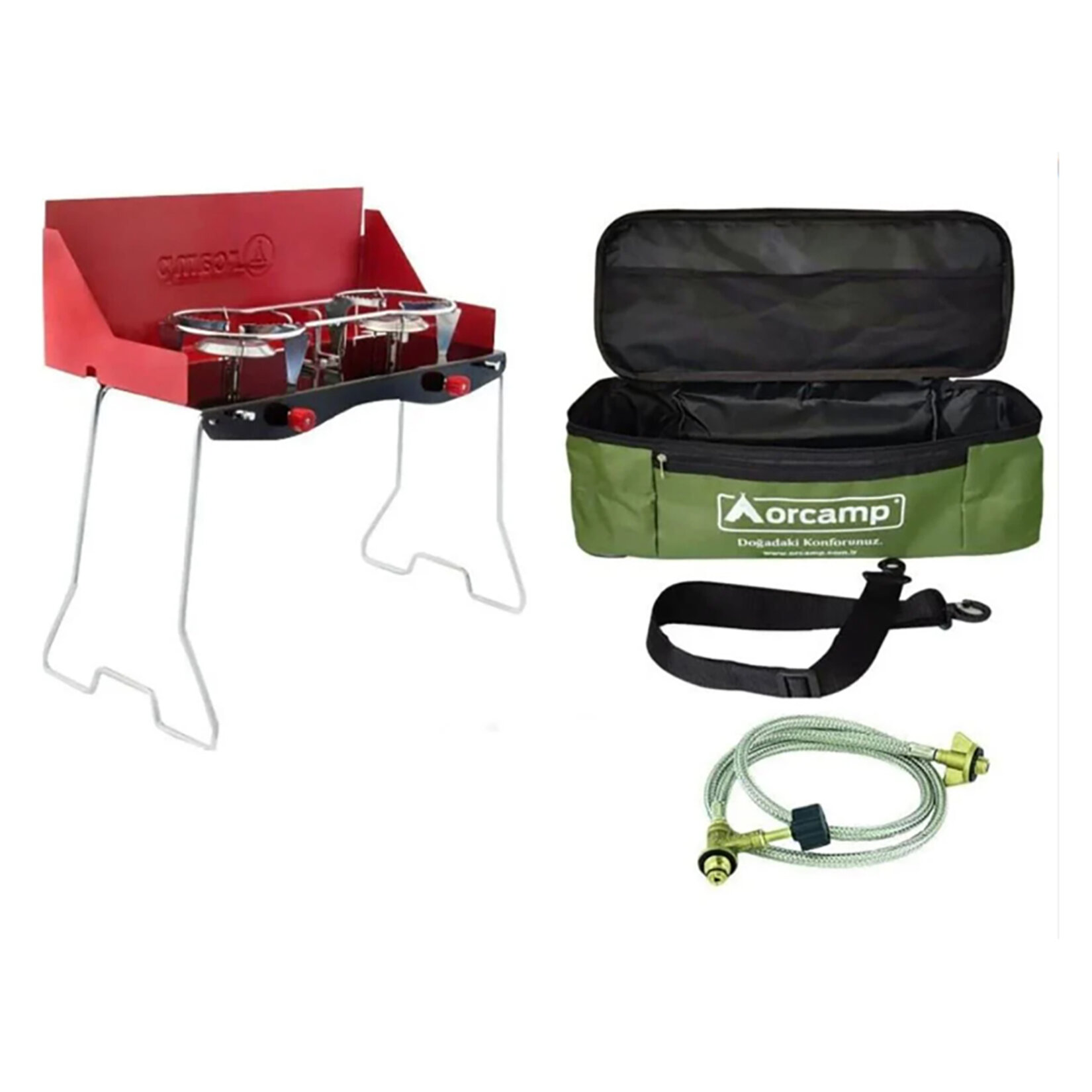 Orcamp Katlanabilir Kamp K-629 Ocağı 2'li - Görsel 2