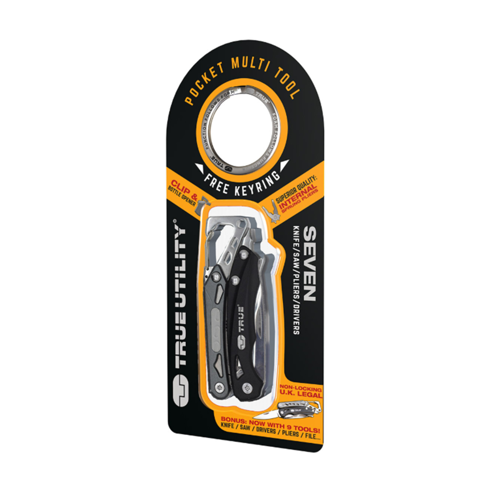 True Utility 180K Seven Çakılı Pense - Görsel 3