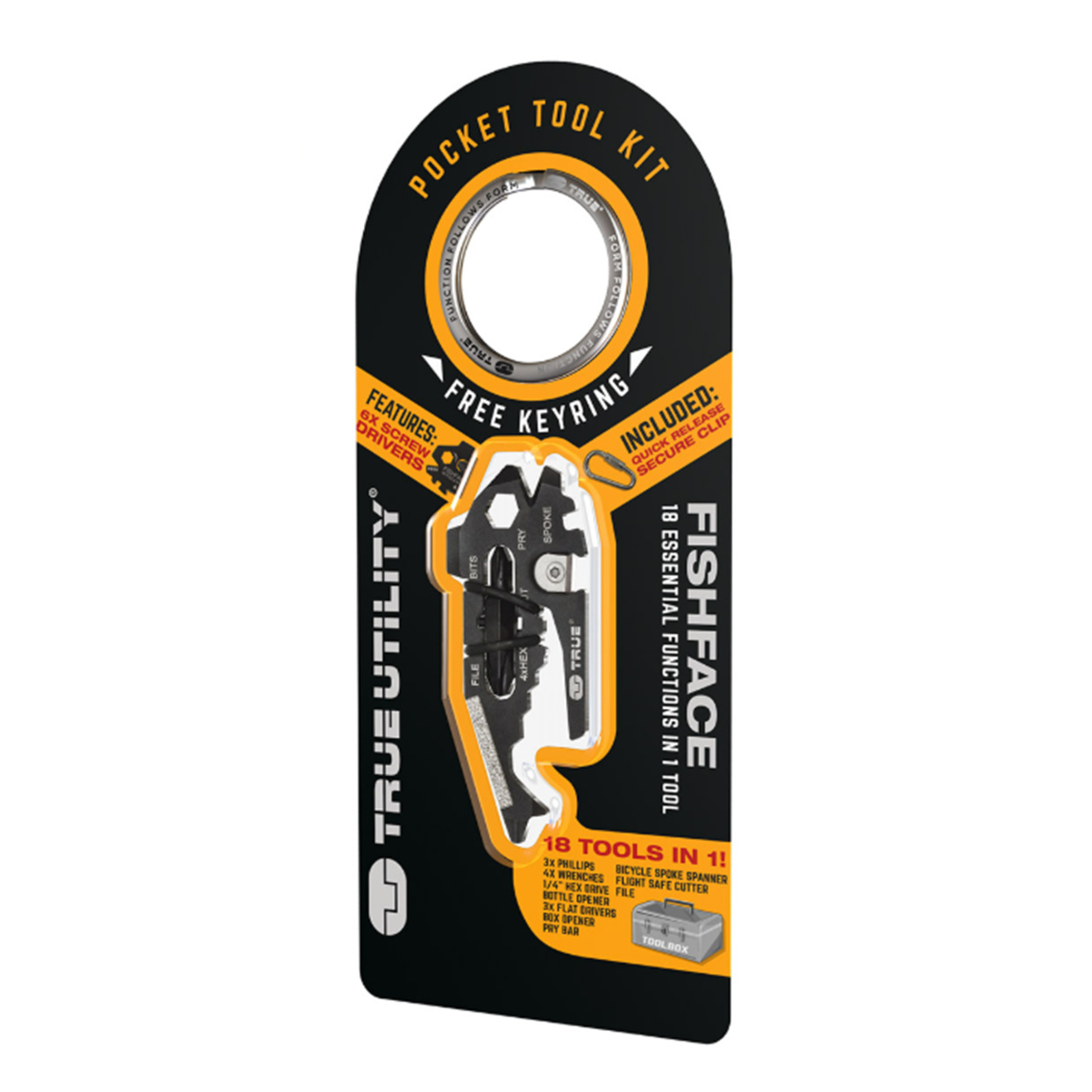 True Utility 206K Fishface 18 Fonksiyonlu Anahtar - Görsel 3