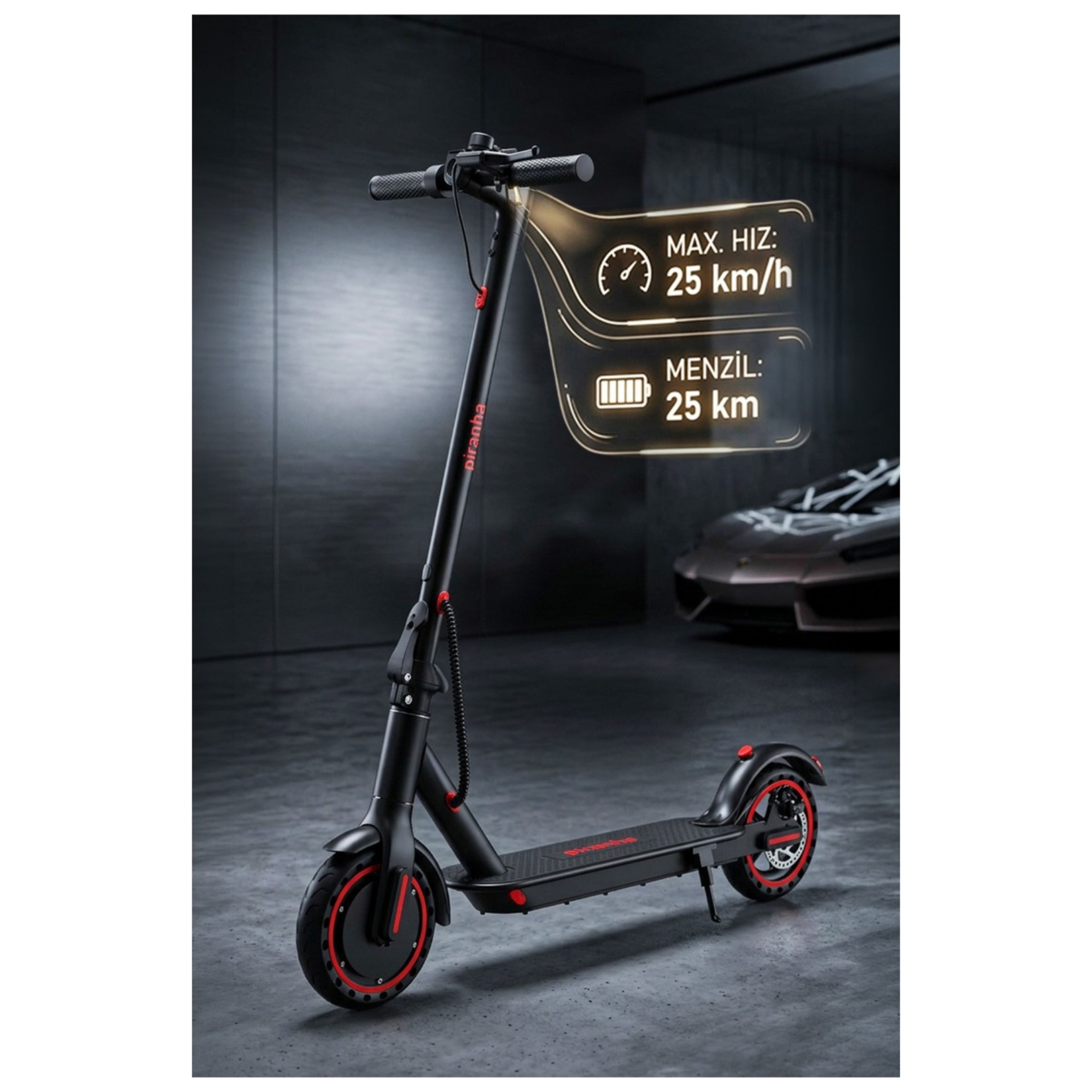 Piranha 5010-K 500W E-Scooter - Görsel 2
