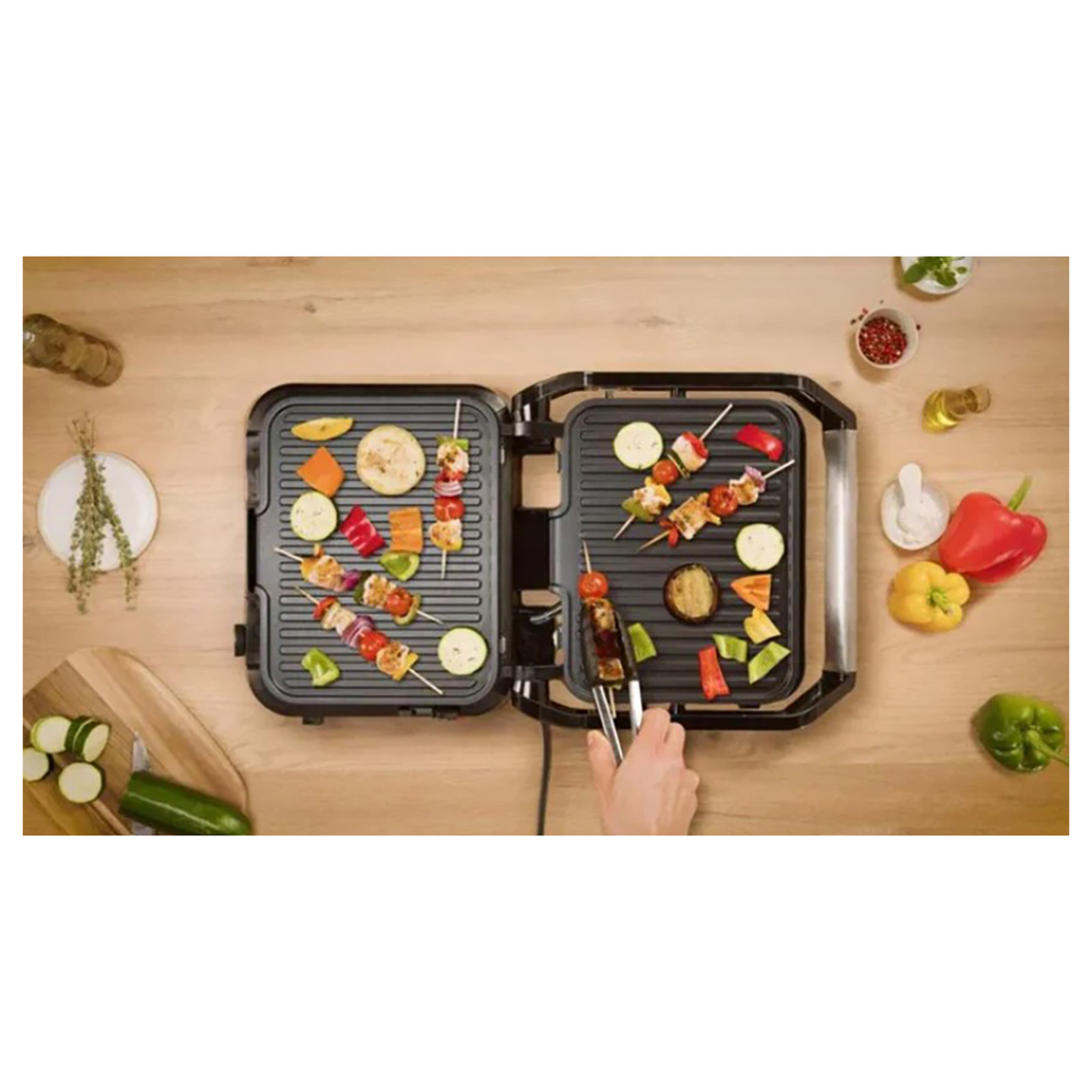 Tefal Supergrill 3In1 2000W Izgara & Tost Makinesi Inox - Görsel 10