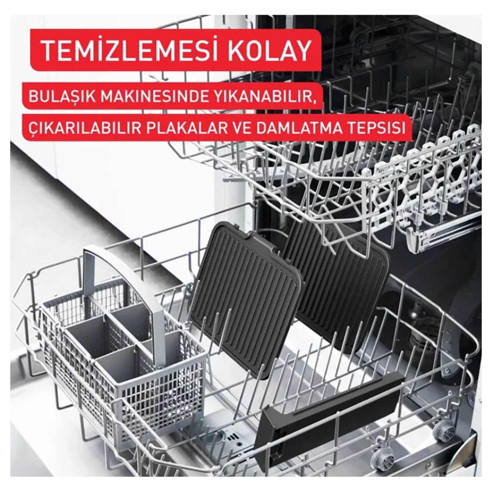 Tefal Supergrill 3In1 2000W Izgara & Tost Makinesi Inox - Görsel 4