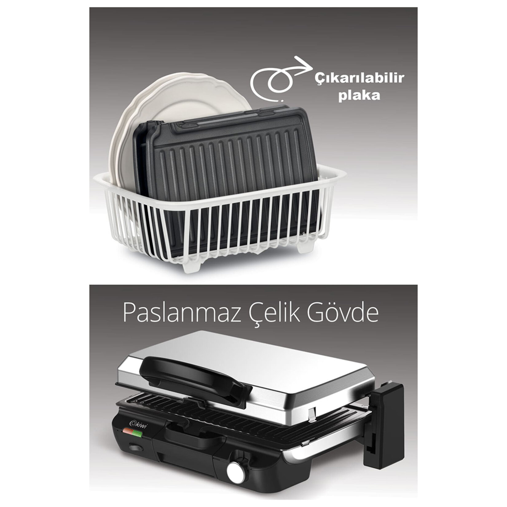 Kiwi KSM-2453 Izgara ve Tost Makinesi - Görsel 4