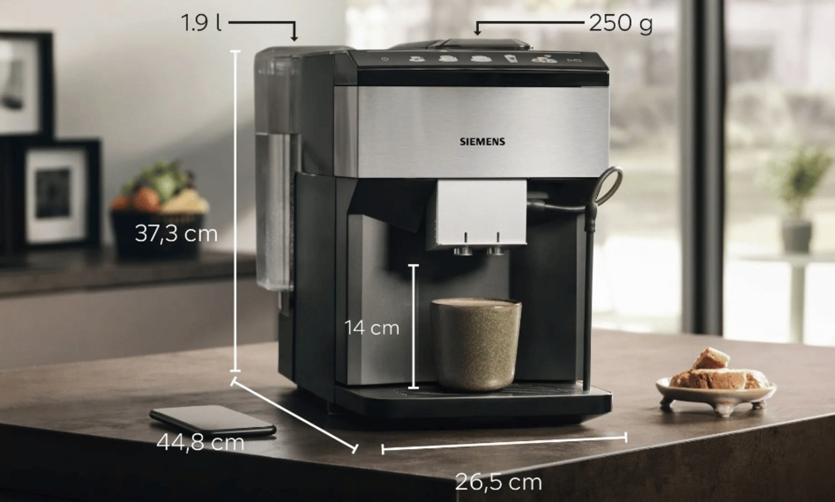 Siemens EQ500 TP516RX3 Tam Otomatik Espresso Makinesi - Görsel 3