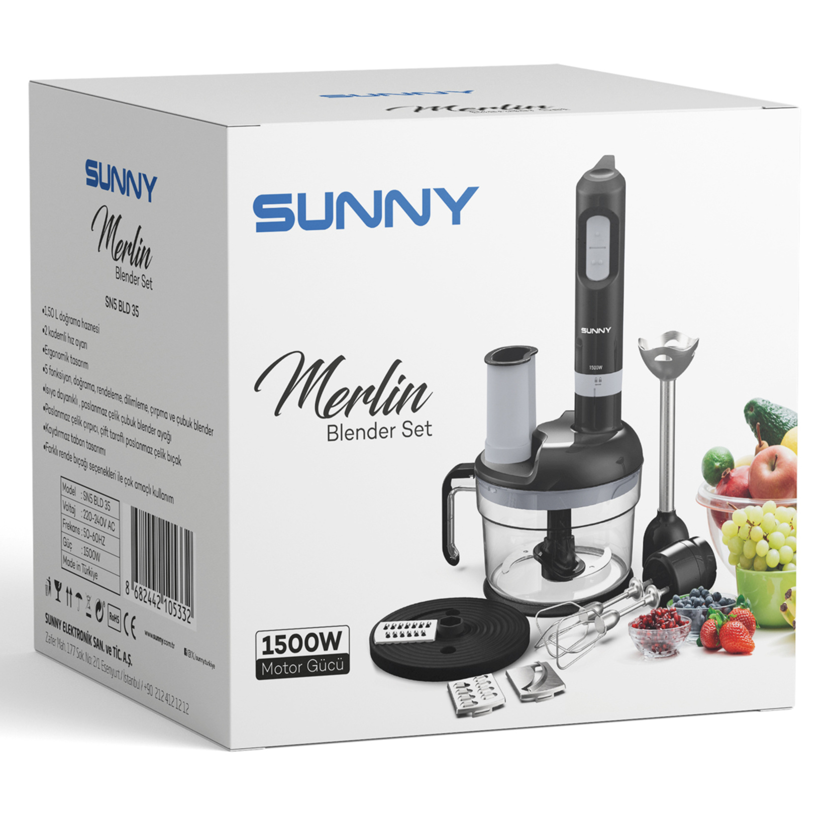 Sunny Merlin Blender Seti - Görsel 2