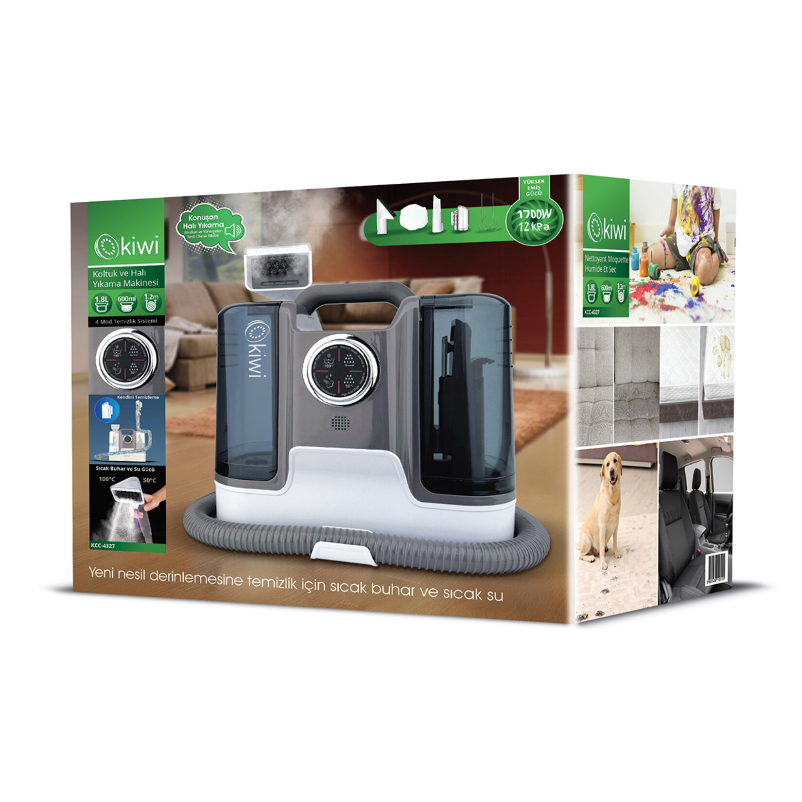 Kiwi Kcc-4327 Koltuk ve Halı Yıkama Makinesi - Görsel 3