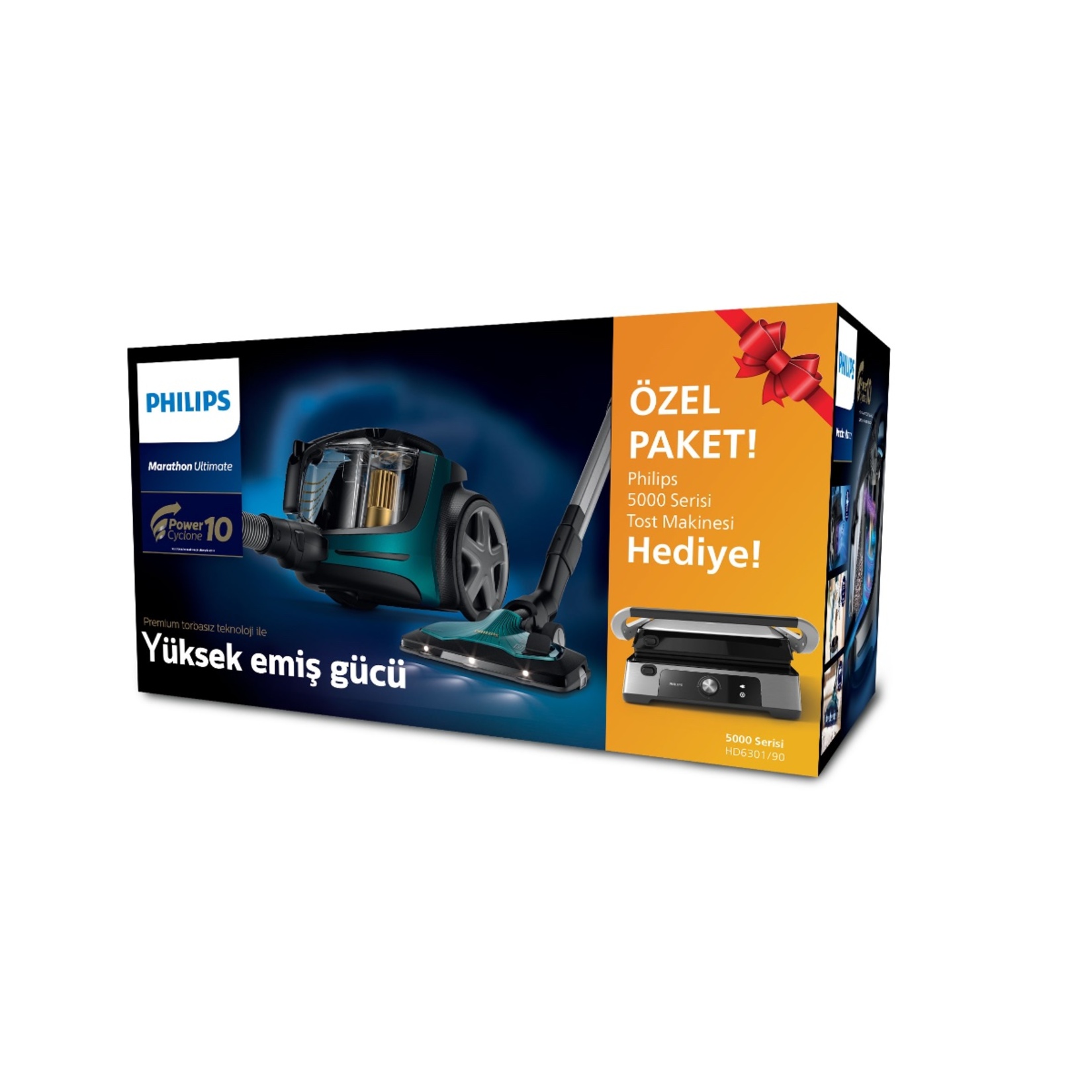 Philips Süpürge (XB9185/07) & Tost Makinesi (HD6301/90) - Görsel 2