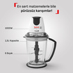 Tefal Masterchop Powelix Ekstra 6 Bıçaklı 1000W - Görsel 2