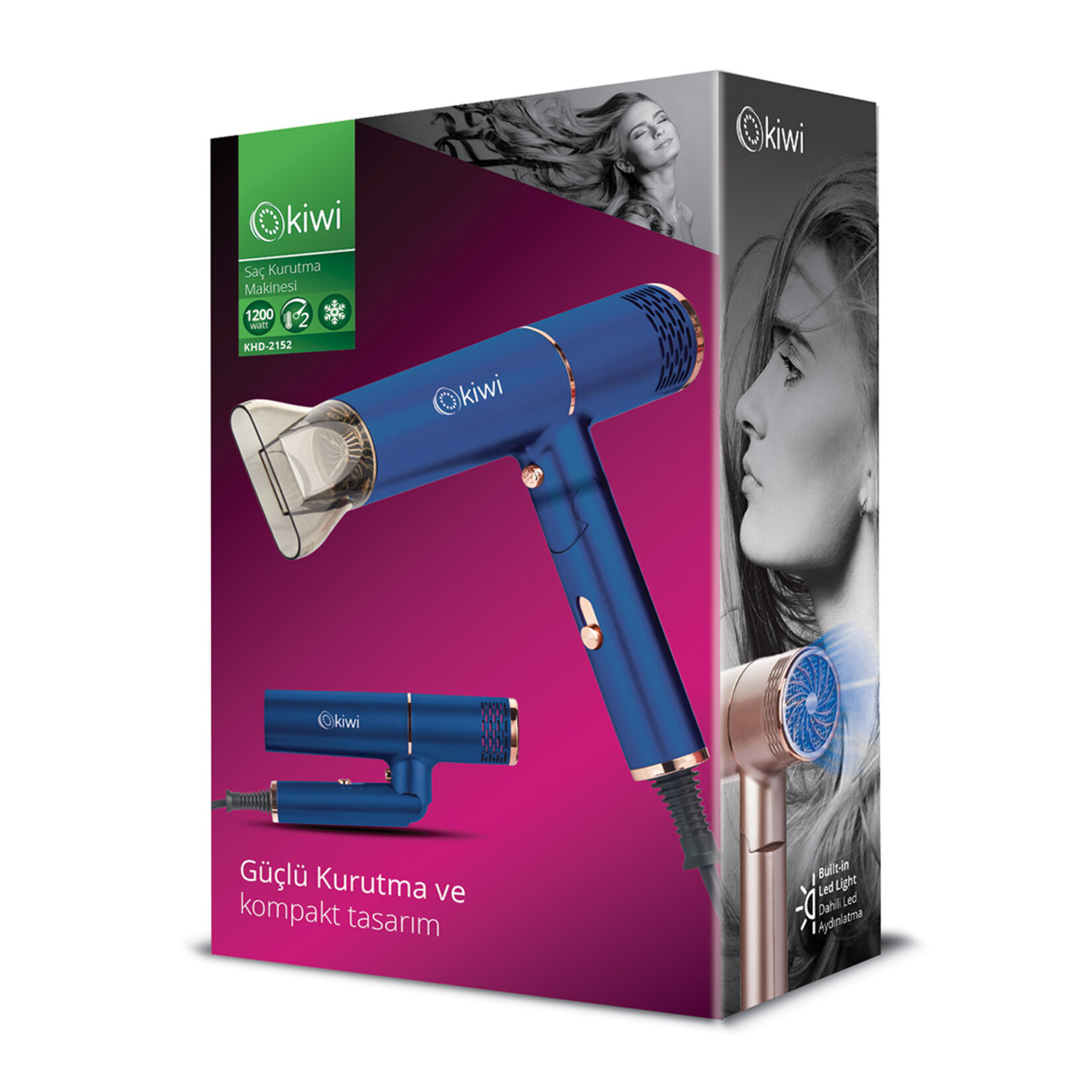 Kiwi KHD-2152 Saç Kurutma Makinası - Görsel 1