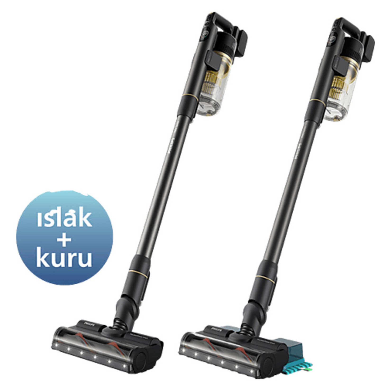 Philips XC7057/01 Kablosuz Dikey Süpürge Buharlı Düzleştirici Hediye - Görsel 2