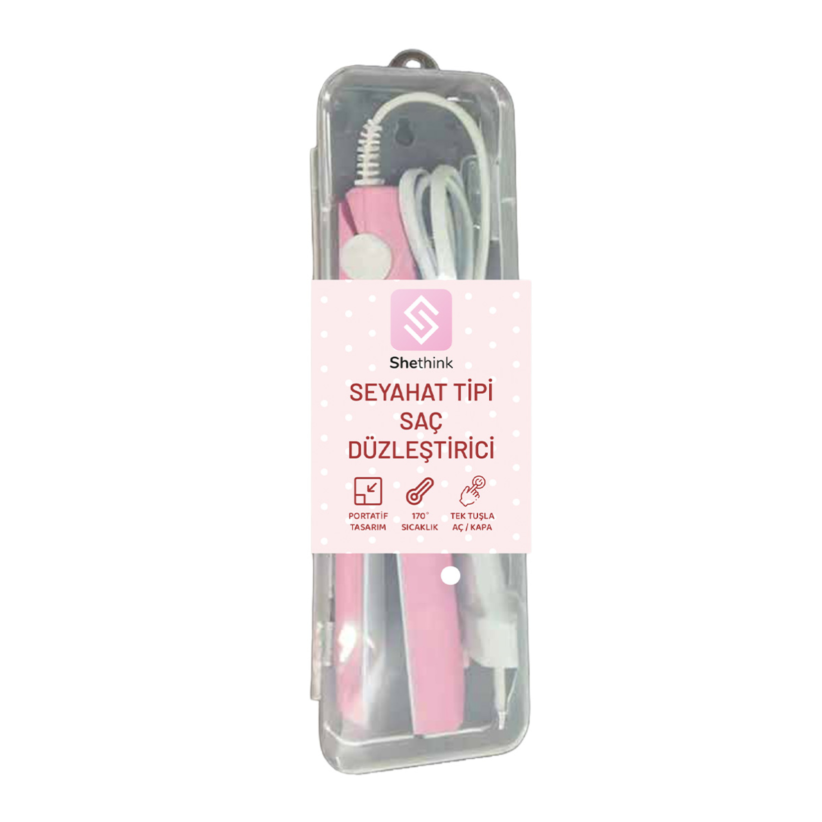 Shethink Seyahat Tipi Saç Düzleştirici ST-210 - Görsel 1