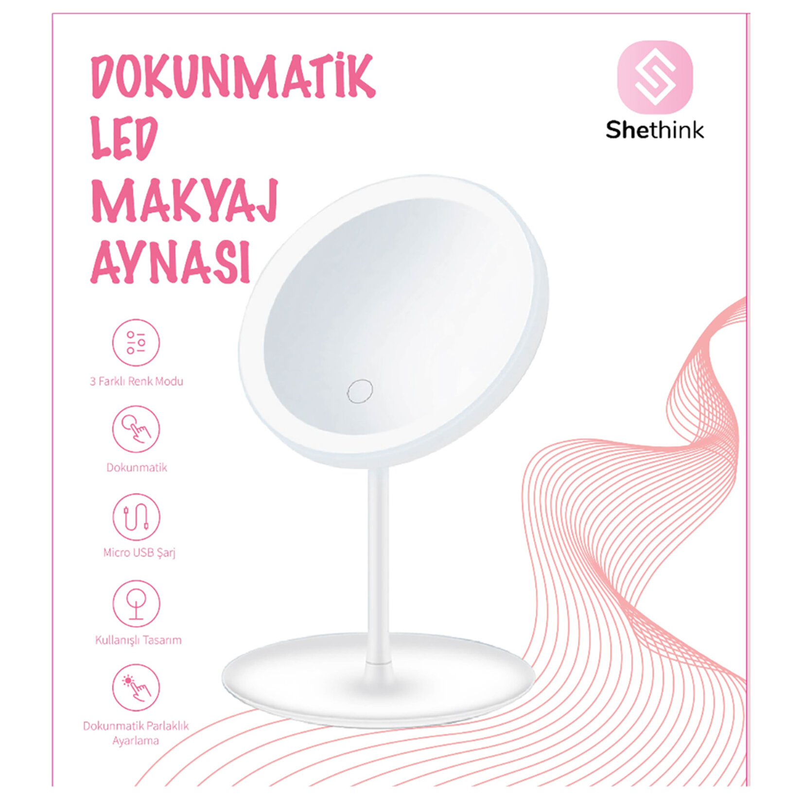 Shethink Dokunmatik Led Makyaj Aynası MU30