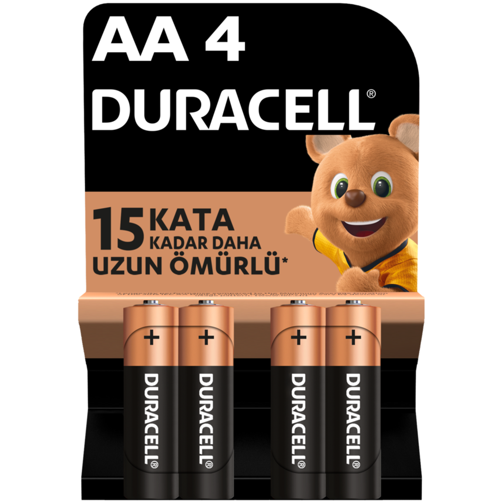 Duracell Alkalin AA Kalem Pil 1,5V (LR6 / MN1500), 4'lü Paket - Görsel 1