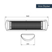 Kumtel EX-25  Ecoray 2500W Infrared Duvar Tipi - Görsel 3