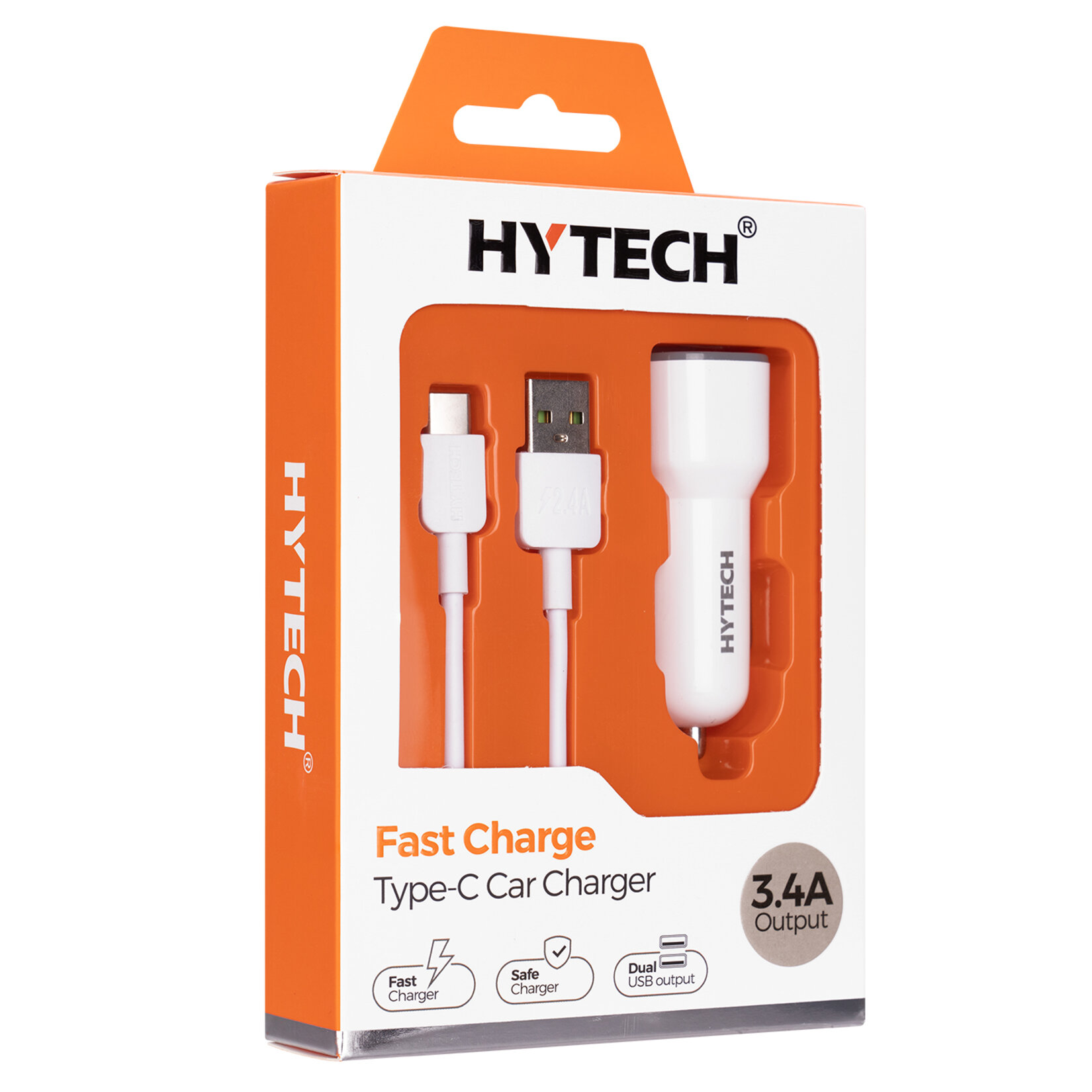 Hytech Type-c 3.4A 2 Usb'lı Araç Şarj Cihazı - Görsel 5