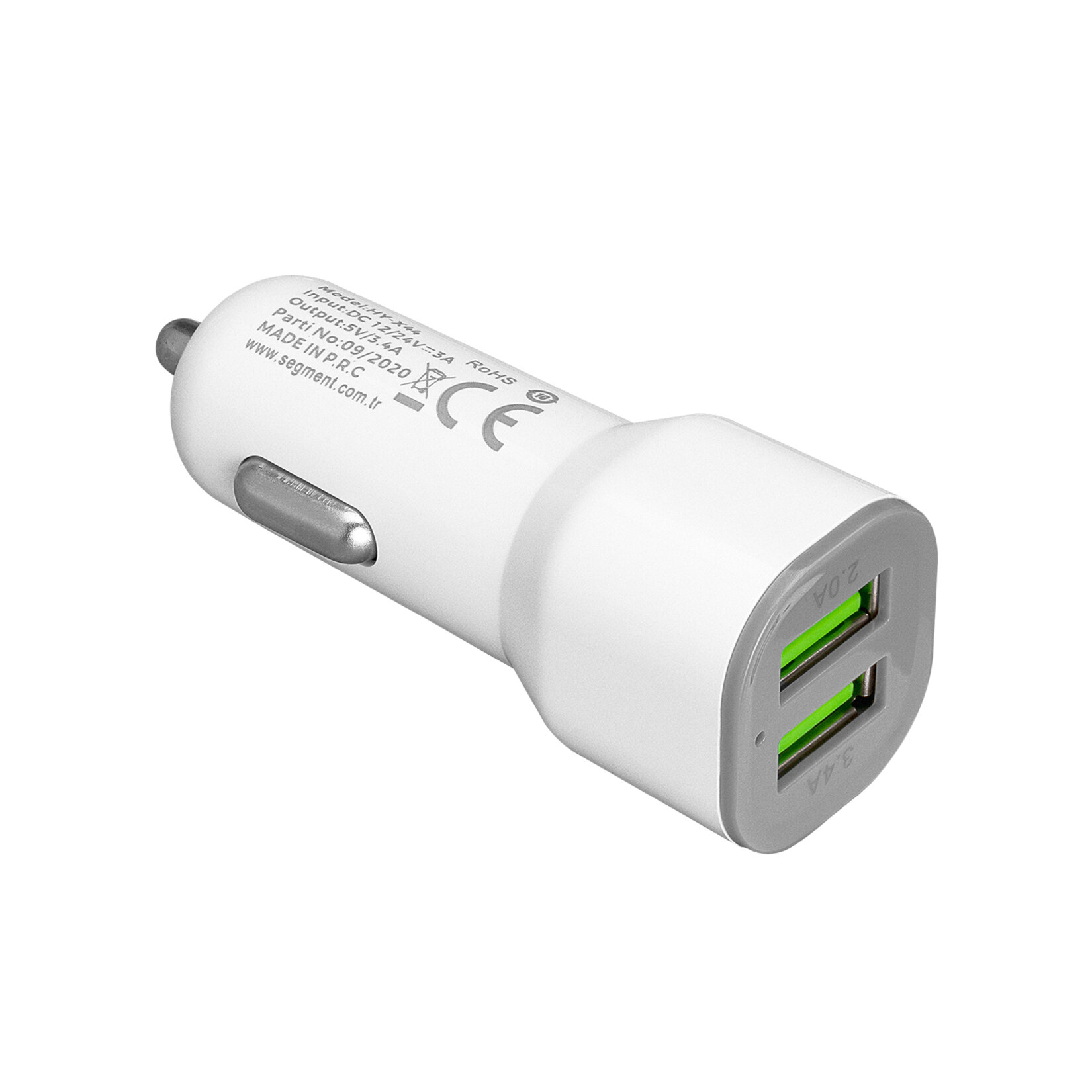 Hytech Type-c 3.4A 2 Usb'lı Araç Şarj Cihazı - Görsel 2