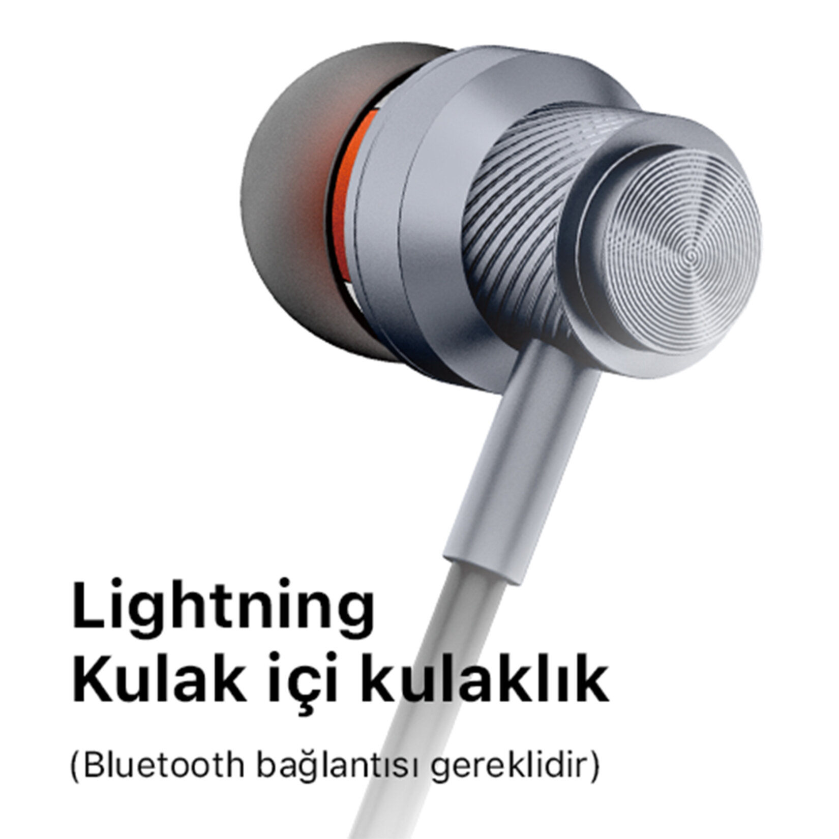 Hytech HY-XBK59 iPhone Lightning Bluetooh Bağlantılı Kulakiçi Kulaklık - Görsel 2