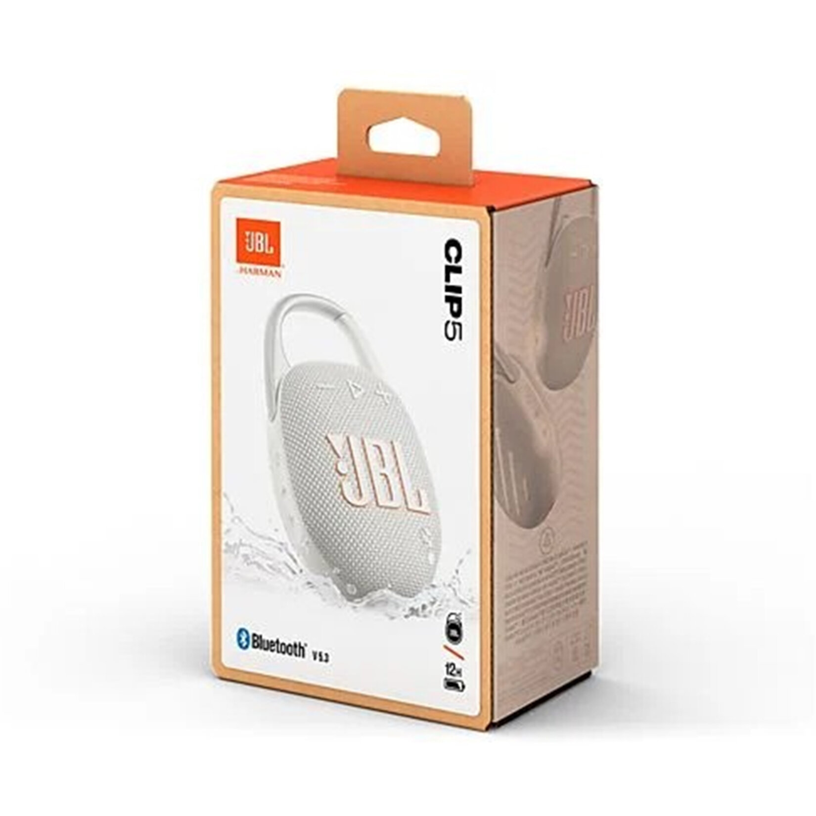 Jbl Clip5 Bluetooth Hoparlör IP67 Beyaz - Görsel 4