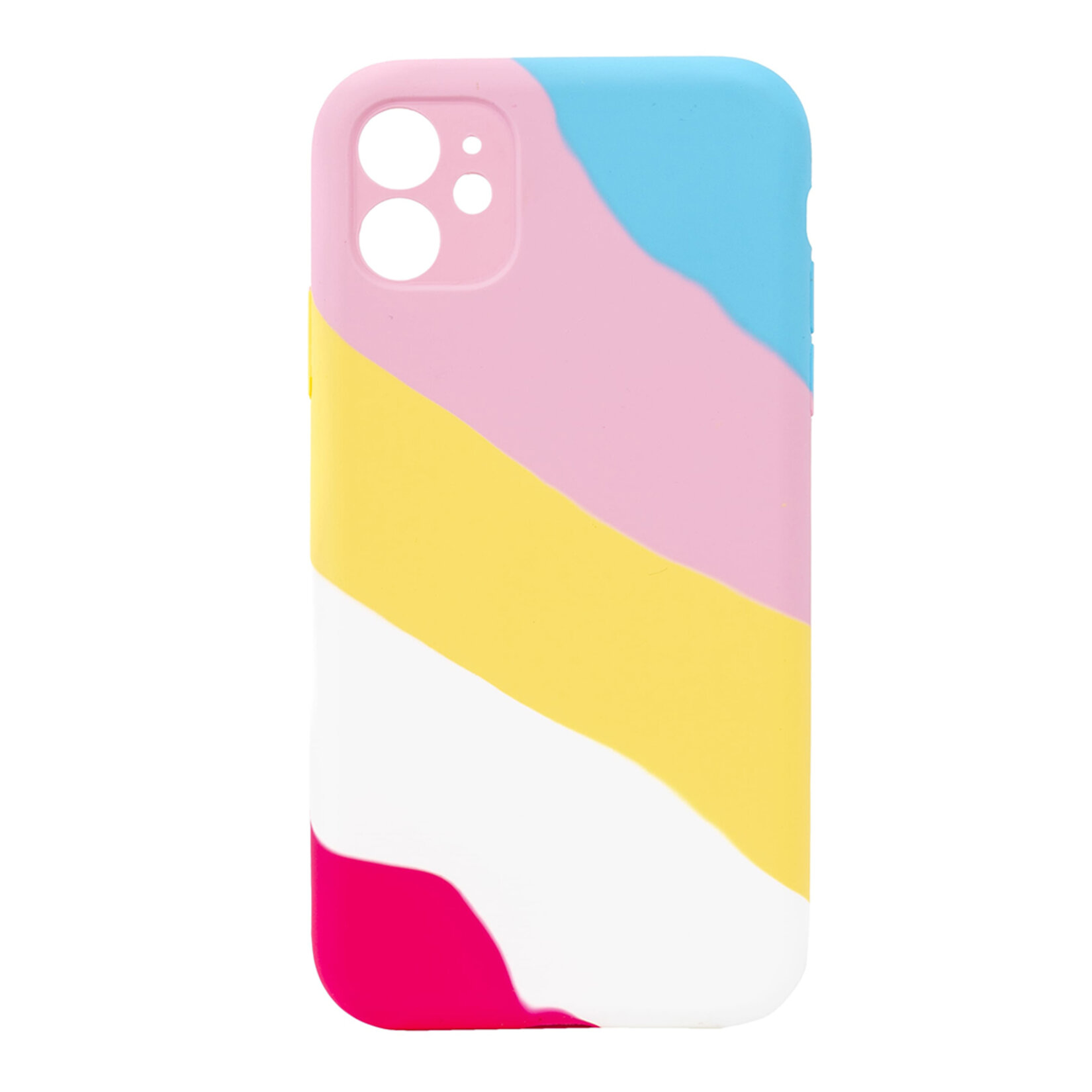 i'think iPhone 11 Rainbow Silinebilir Kapak - Görsel 1