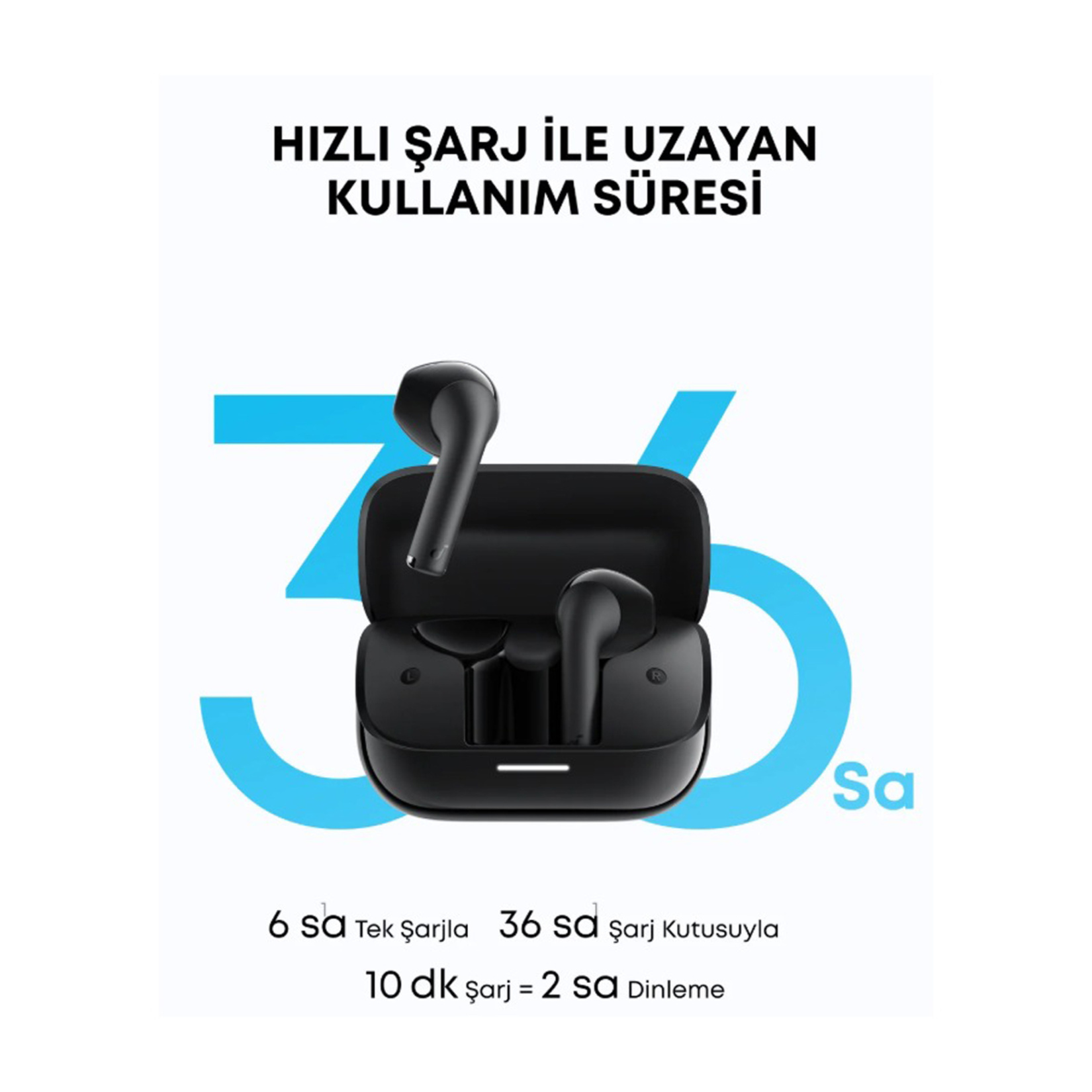 Anker Soundcore K20I TWS Siyah Kulaklık - Görsel 3