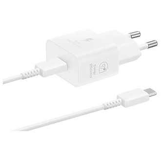 Samsung 25W Hızlı Şarj Cihazı + Type-C Kablo Beyaz