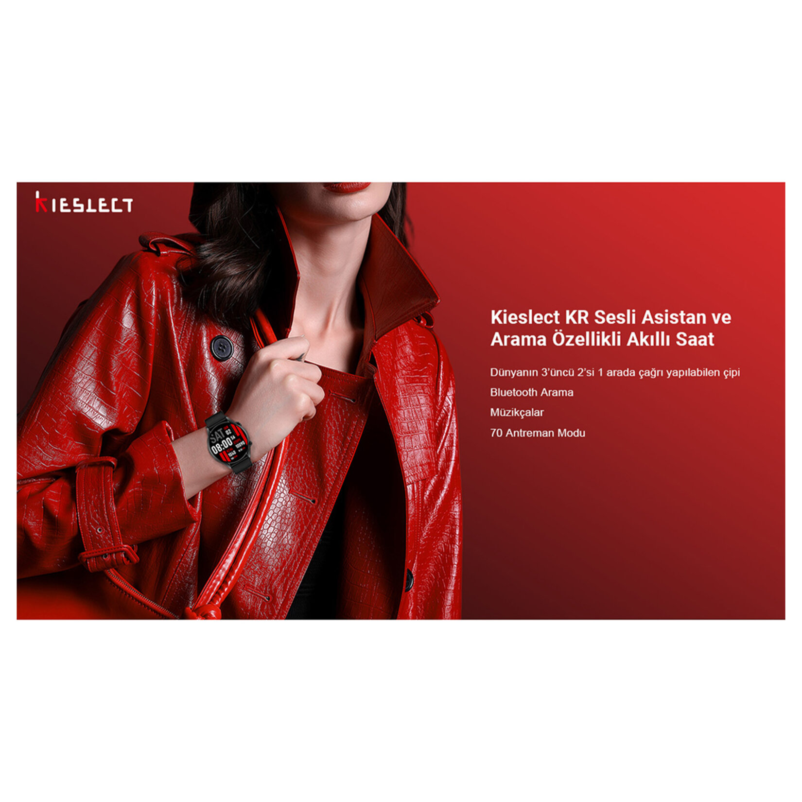 Kieslect KR Sesli Asistan ve Arama Akıllı Saat - Görsel 6
