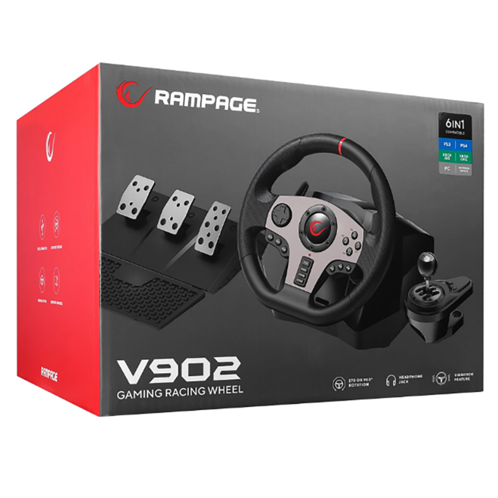 Rampage V902 3 Pedal & Vitesli Oyuncu Direksiyonu - Görsel 9