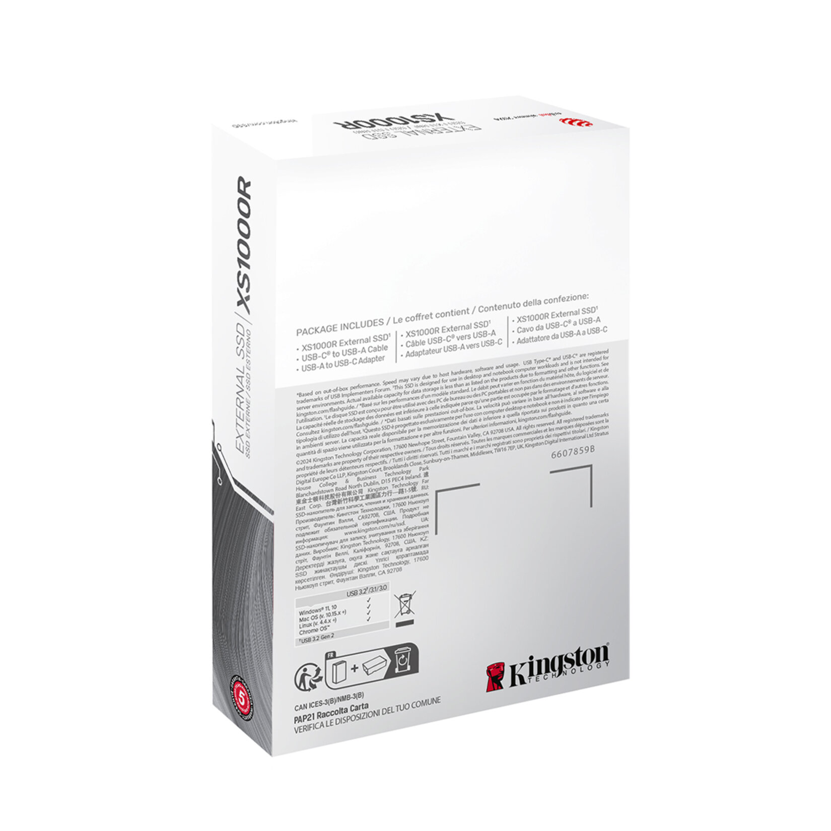 Kingston XS1000 2 TB USB 3.2 Taşınabilir SSD - Görsel 2