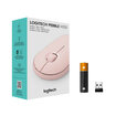 Logitech M350 Pebble Kablosuz Mouse Gül - Görsel 1