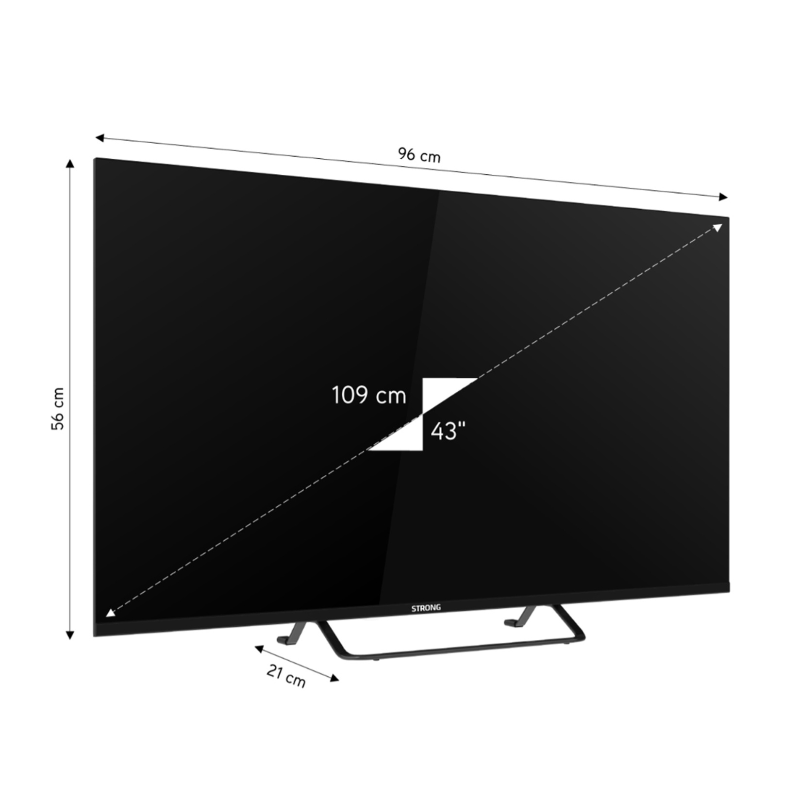 Strong 43" Google Tv - MT43EG4000F Full HD - Görsel 6