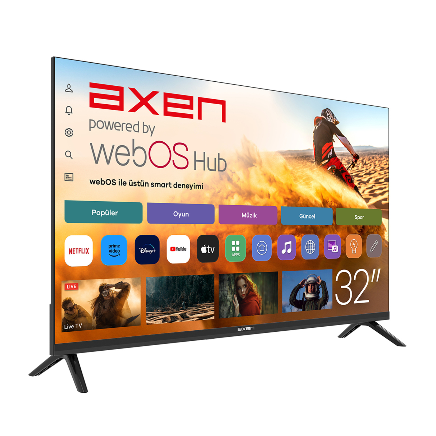 Axen AX32HMLN-W02S 32'' Hdr Webos 2.0S Led Tv - Görsel 1