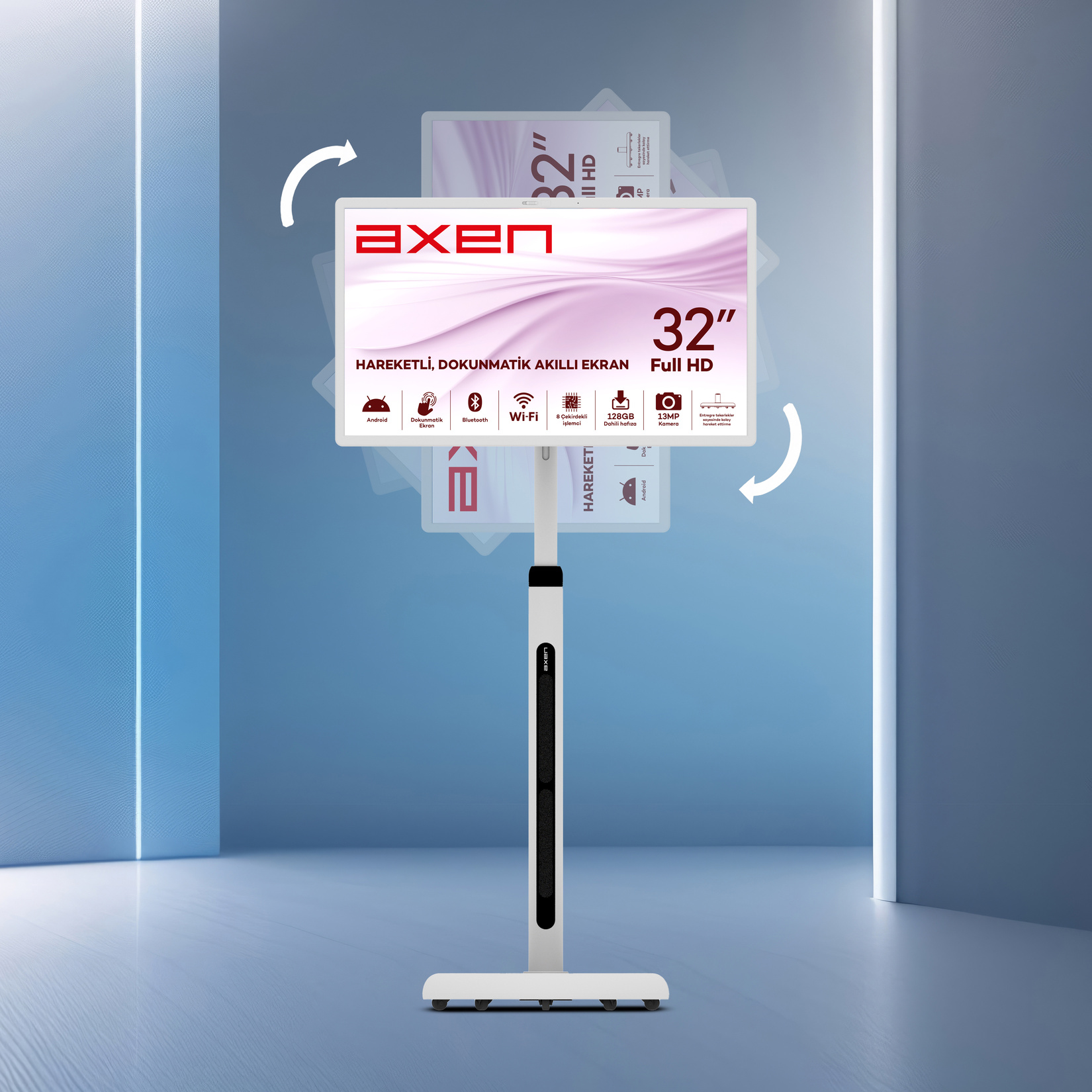 Axen 32'' AX32FMTR-A13B FHD Android Smart Led Ekran - Görsel 3