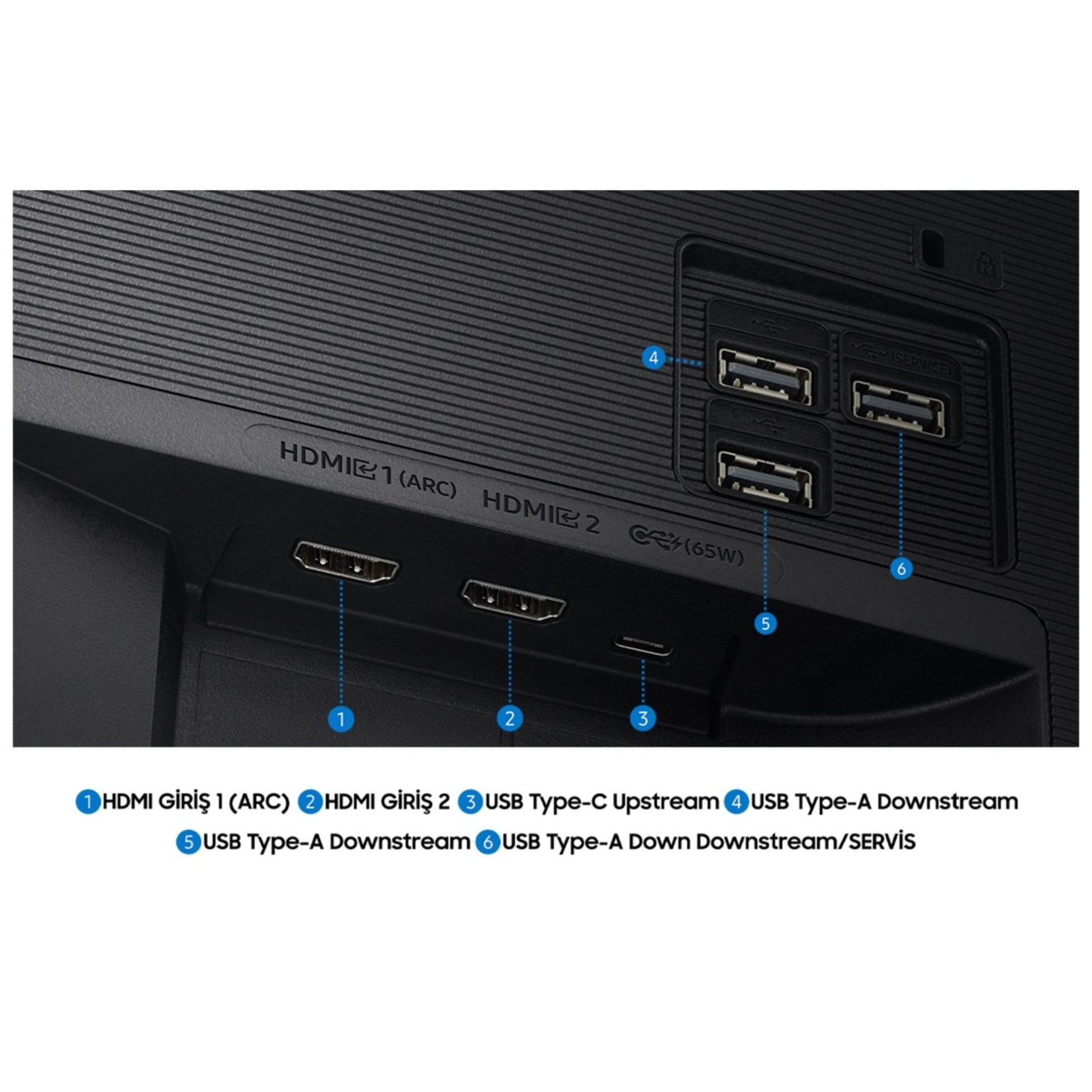 Samsung M7 LS32FM700UUXUF 32" 4 Ms 4K 60 Hz Monitör - Görsel 3