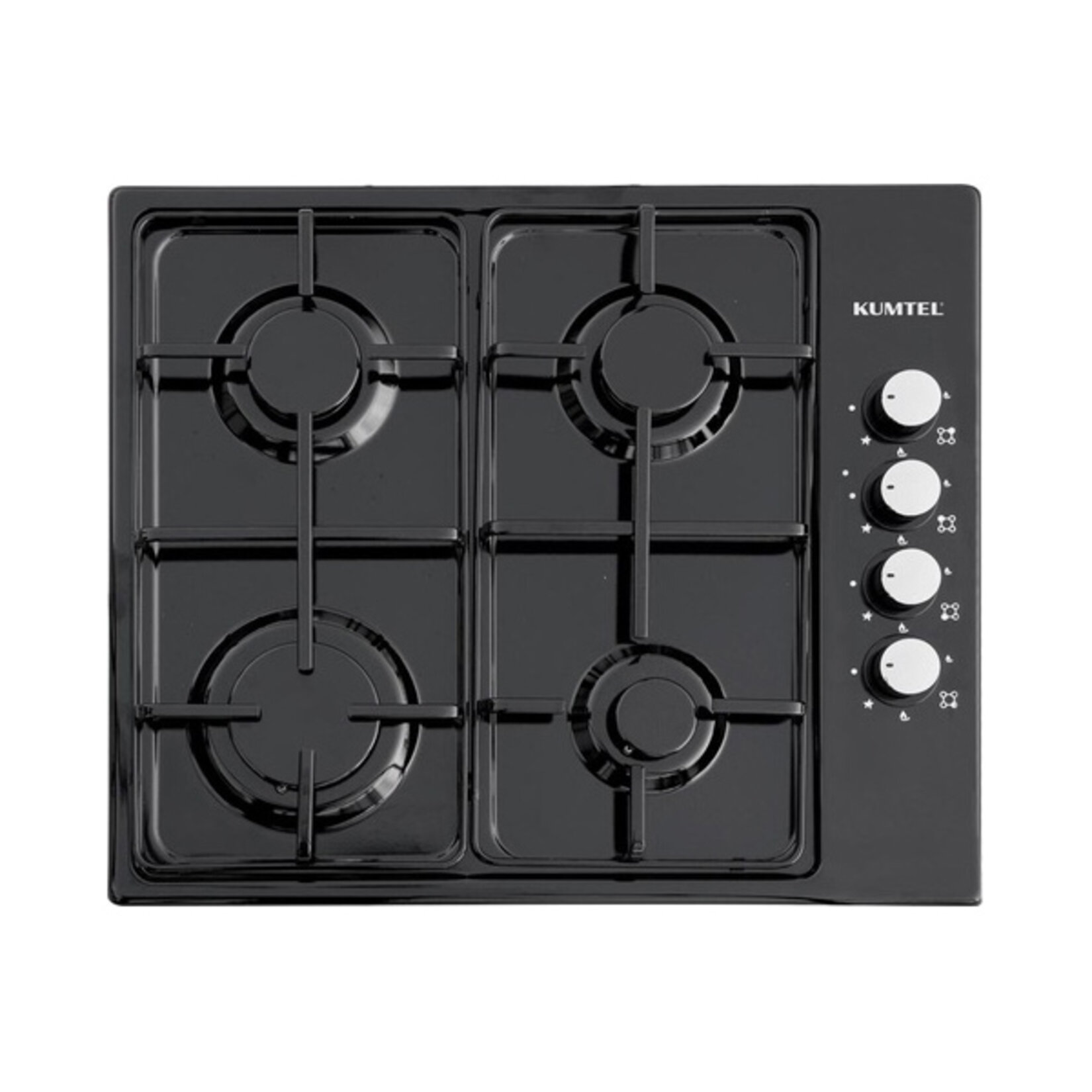 Kumtel KO-420 F Emaye Siyah Set Üstü Ocak - Görsel 1