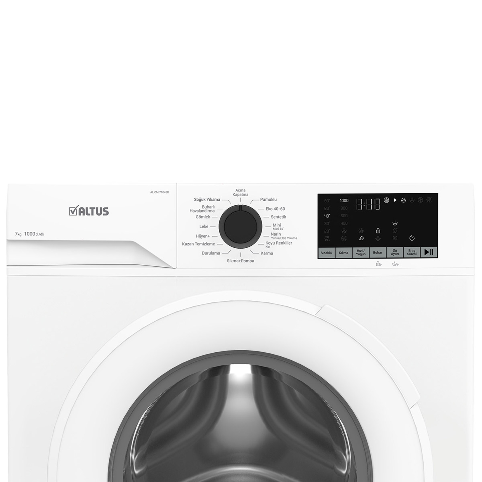 Altus AL CM 71045R 7 Kg 1000 D Çamaşır Makinesi - Görsel 6