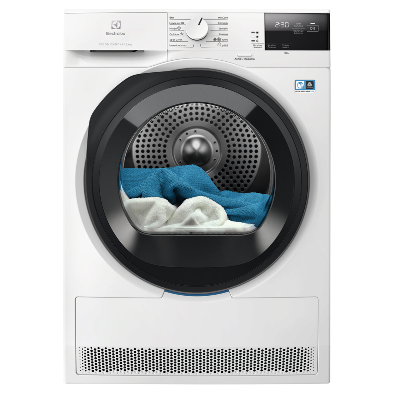 Electrolux EW7D285UT 700 Serisi DelicateCare 8 Kg B Enerji Sınıfı Inverter Isı Pompalı Kurutma Makinesi - Görsel 1