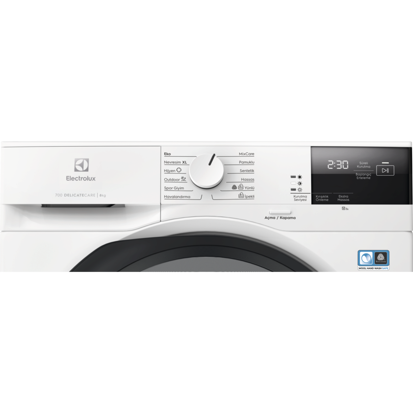 Electrolux EW7D285UT 700 Serisi DelicateCare 8 Kg B Enerji Sınıfı Inverter Isı Pompalı Kurutma Makinesi - Görsel 2