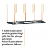 N-Wood Modüler Masif Ahşap Ayakkabılık NA-02 68 x 60 x 28  Cm - Görsel 3