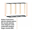 N-Wood Modüler Masif Ahşap Ayakkabılık NA-02 68 x 60 x 28  Cm - Görsel 4