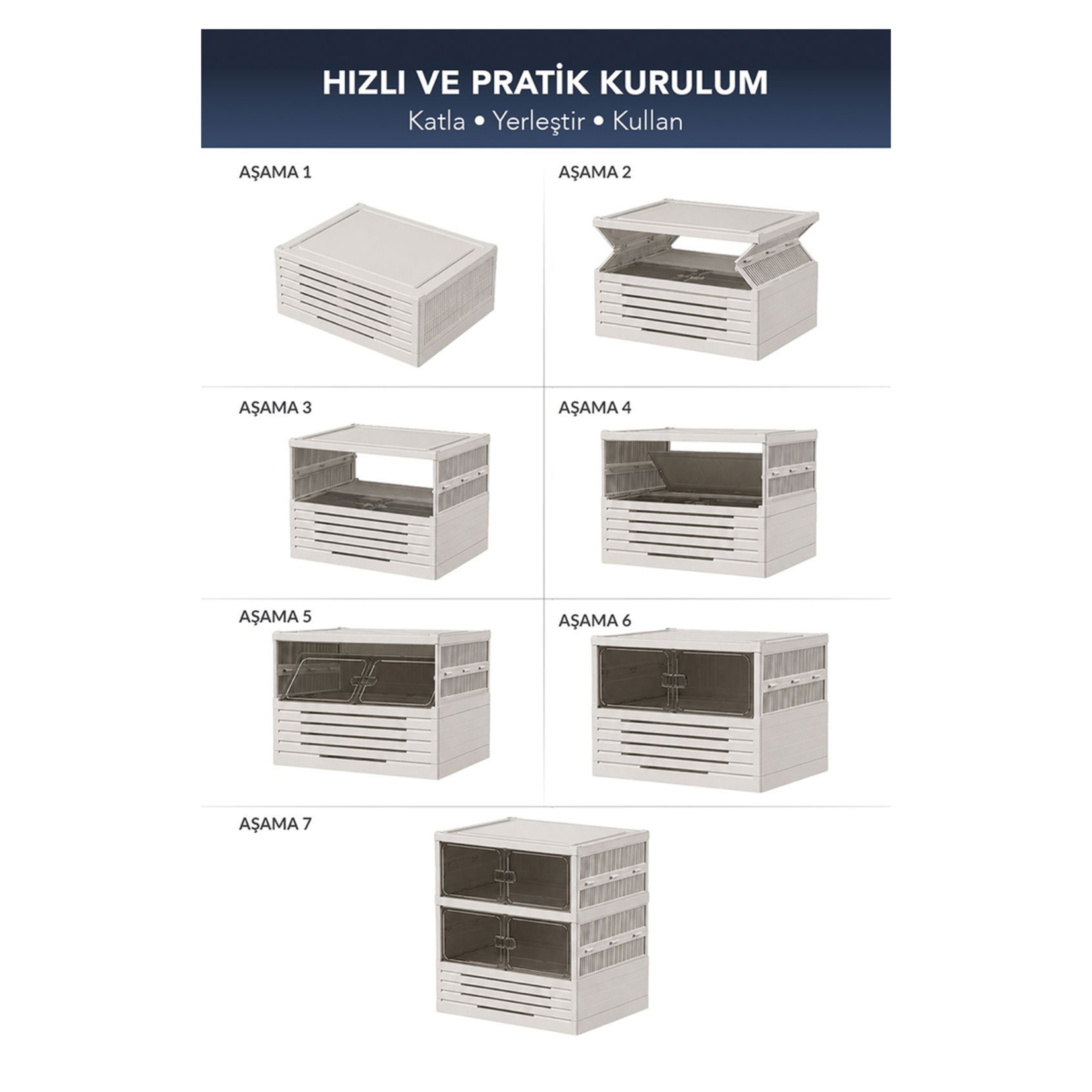 Bee Home 6 Katlı Portatif Ayakkabı Organizer - Görsel 4
