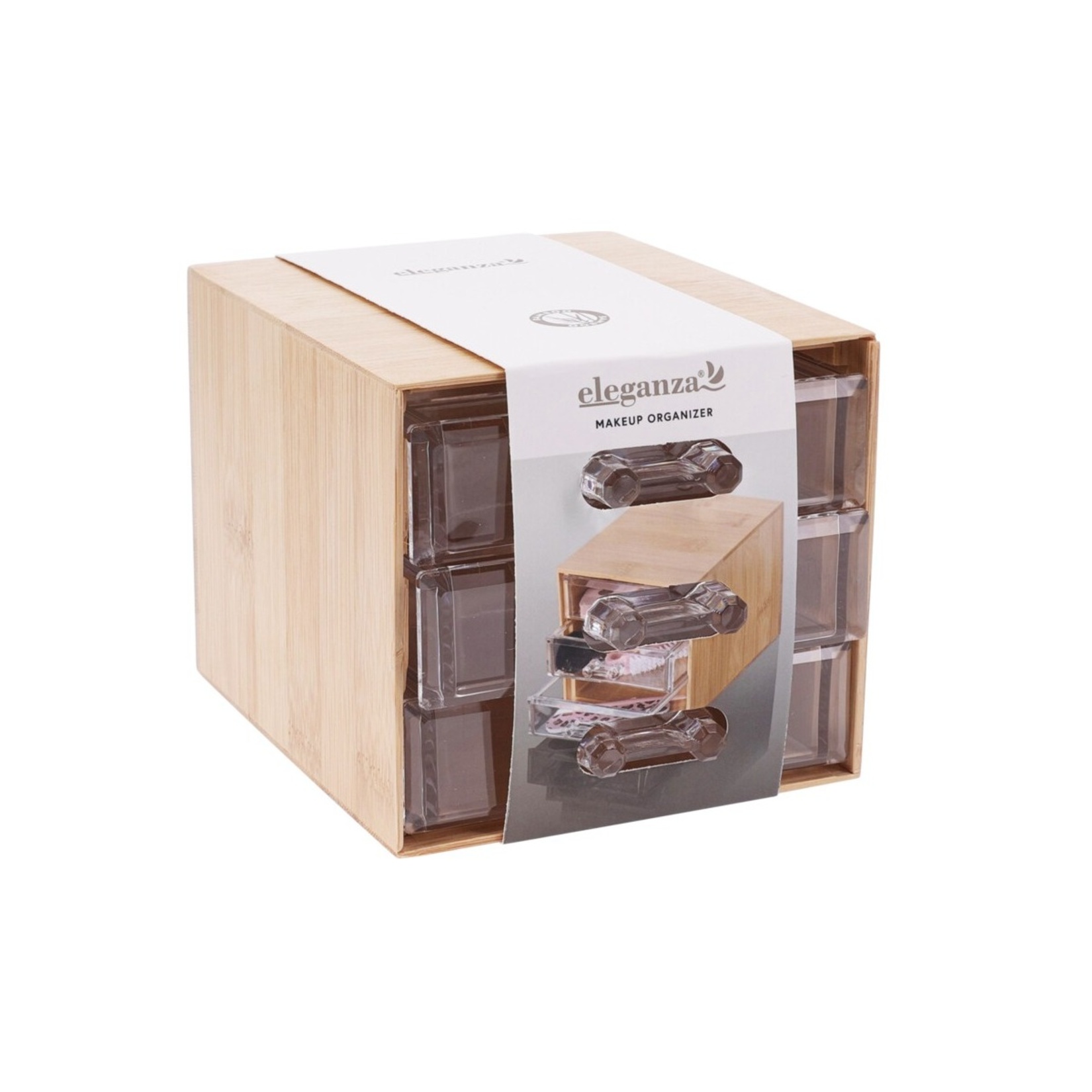 Eleganza Bambu Makyaj Organizeri - Görsel 1