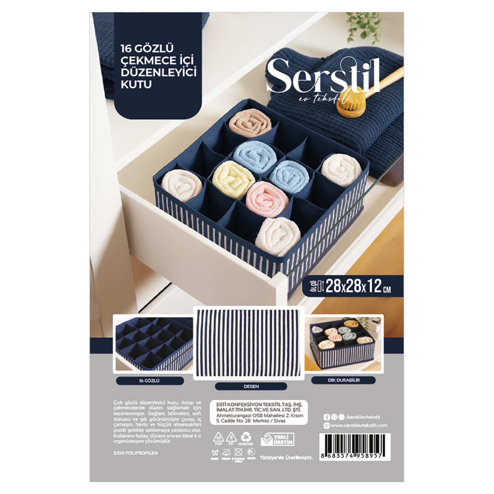 Serstil 16 Gözlü Çekmece İçi Düzenleyici Organizer - Görsel 3