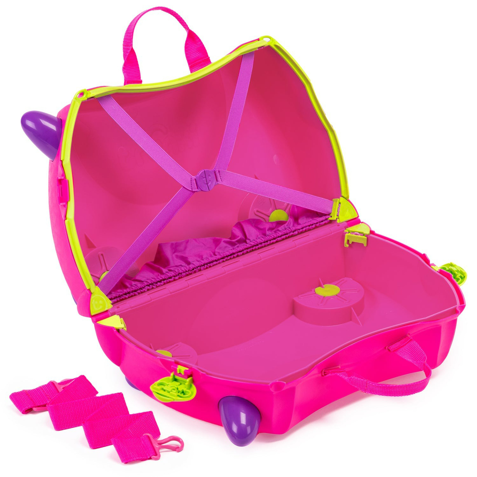 Trunki Binilebilen Çocuk Valiz Pembe Trixe - Görsel 2