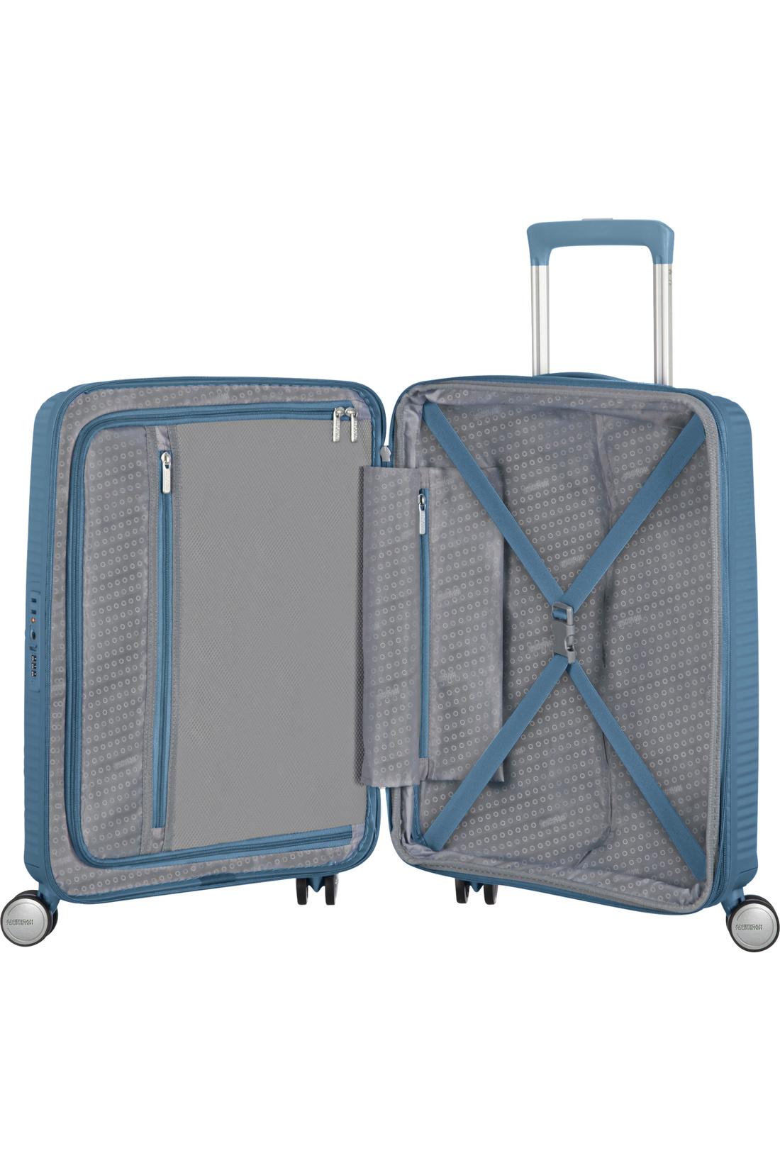 American Tourister Soundbax Valiz Kabin Boy Mavi - Görsel 2