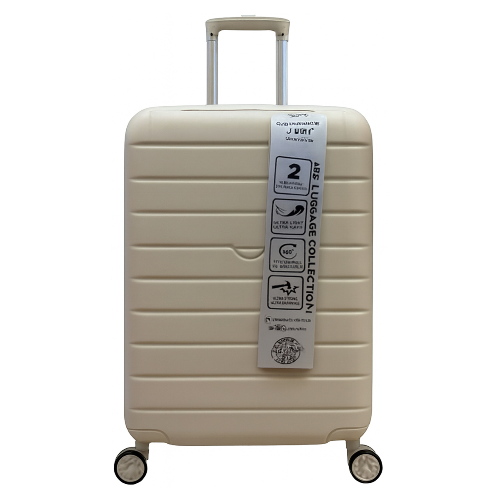 Accord ABS Büyük Valiz Krem - Görsel 1