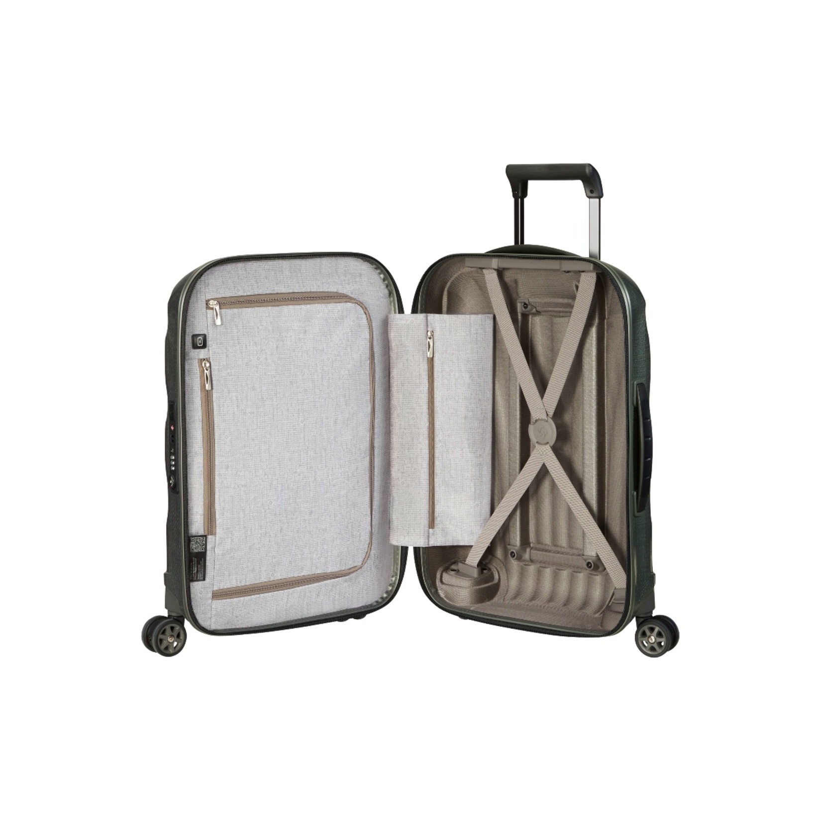 Samsonite C-Lite Valiz Kabin Boy Yeşil - Görsel 2