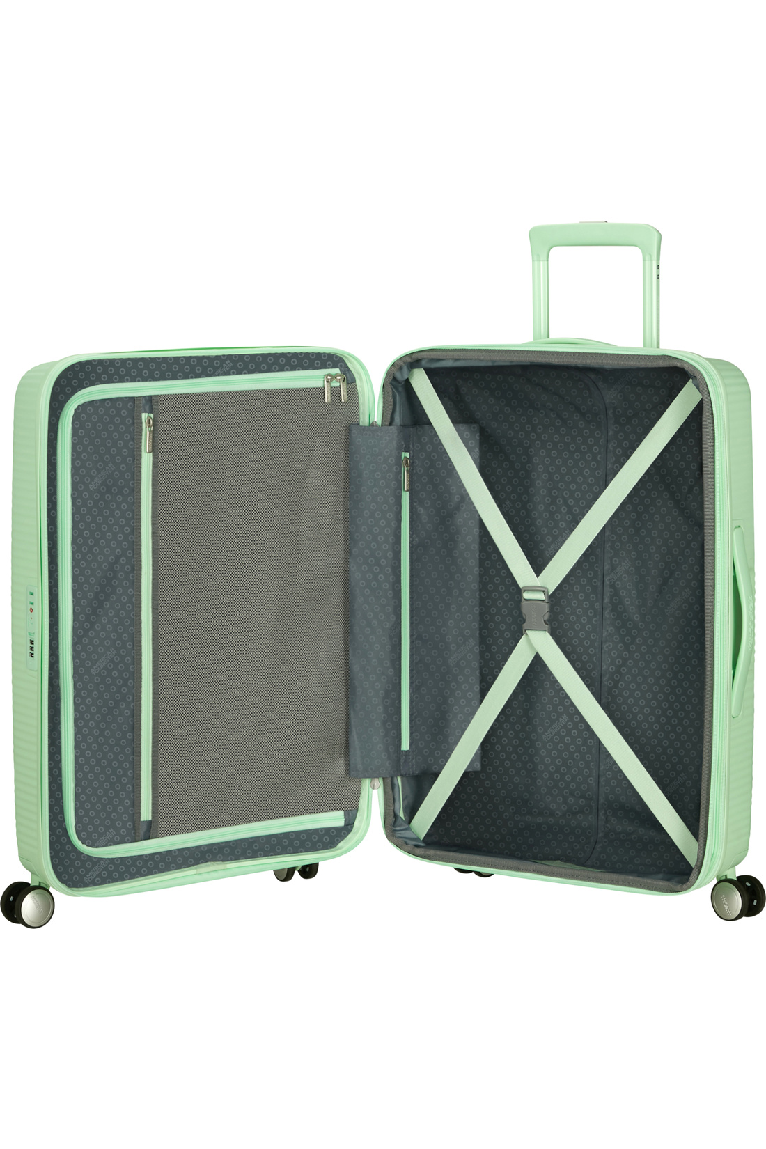 American Tourister Soundbax Valiz Orta Boy Yeşil - Görsel 2